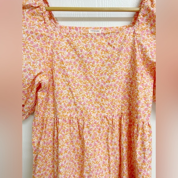 Crewcuts Girls' Puff-Sleeve Tiered Dress in Ditsy Floral Size 14 - Picture 5 of 6